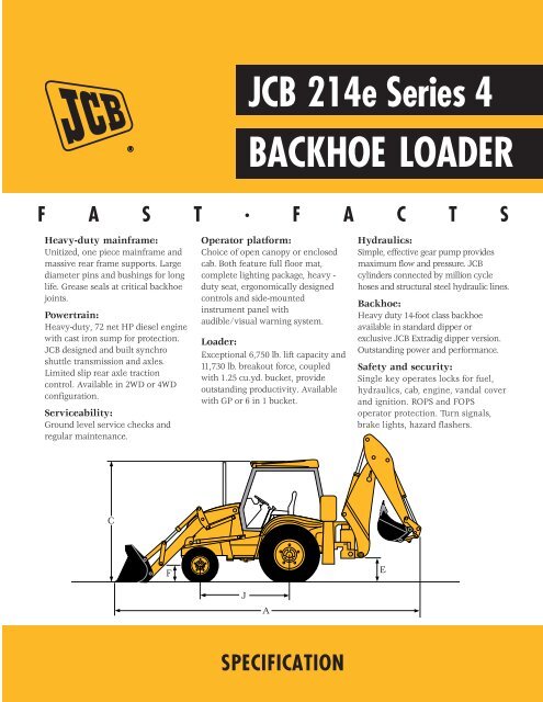 download JCB 214e 214 Backhoe Loader able workshop manual