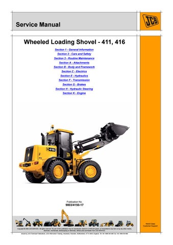 download JCB 426 436 446 Wheeled Loading Shovel able workshop manual