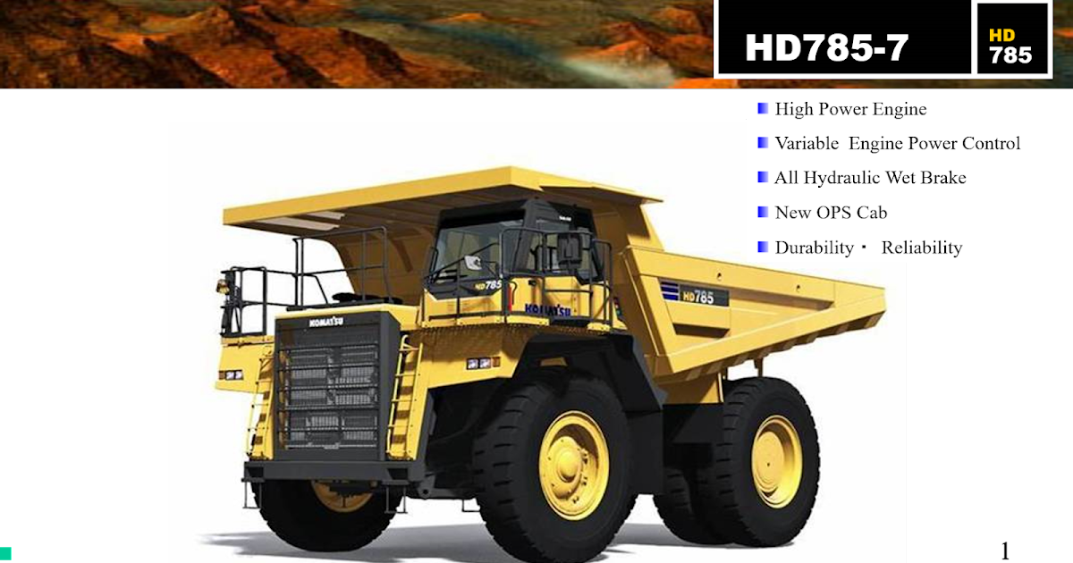 download Komatsu HD785 7 Dump Truck able workshop manual