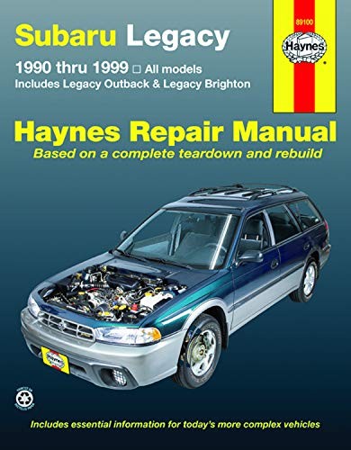 download Subaru Legacy Legacy Outback workshop manual