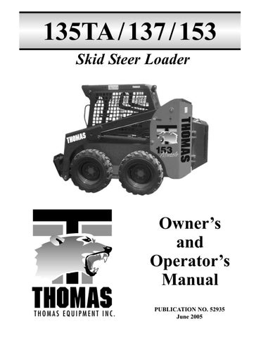 download Thomas 250 Skid Steer Loader able workshop manual