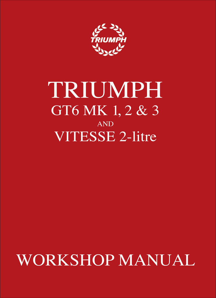 download Triumph GT6 Vitesse 2 litre able workshop manual
