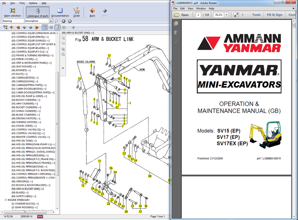 download Yanmar ViO15 2A EP ViO20 3 EP ViO25 3 EP ViO30 3 EP ViO35 3 EP ViO45 EP ViO55 EP Excavator Operation Mainte workshop manual
